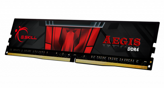 Памет G.SKILL Aegis 32GB(2x16GB) DDR4 PC4-21333 2666MHz F4-2666C19D-32GIS 