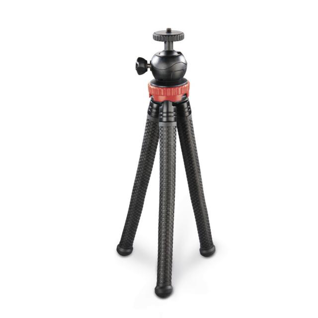 Hama "FlexPro" Tripod for Smartphone, GoPro and Photo Cameras, 27 cm, red 