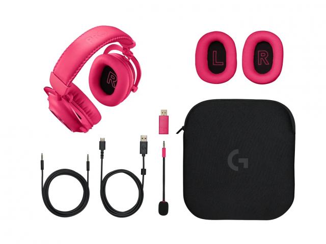 Gaming Headset Logitech PRO X 2 Wireless Magenta 