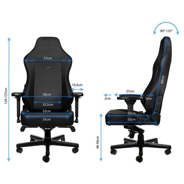 Геймърски стол noblechairs HERO, Black Edition 