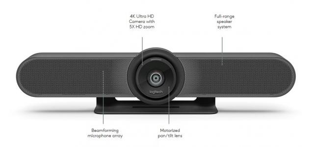 Video conferencing LOGITECH MeetUp, 4K Ultra HD video, USB3.0 