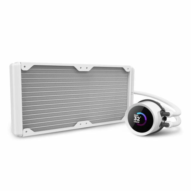 AIO Liquid Cooler NZXT Kraken 280 RGB White, LCD Display 