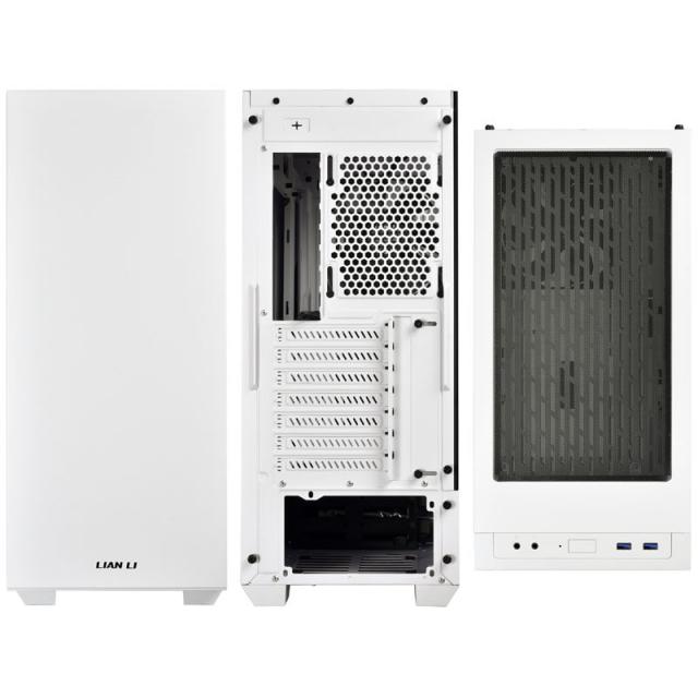 Case Lian Li LANCOOL 205 Mid-Tower, Tempered Glass, White 