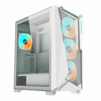 Кутия Gigabyte C301 WHITE V2, TG, Mid-Tower