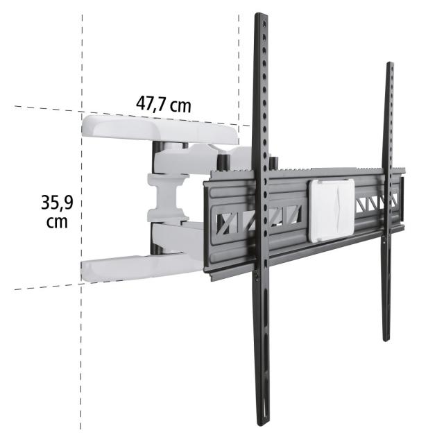 Hama TV Wall Bracket, Swivel, Tilt, Pull-out, 229 cm (90"), 220838 