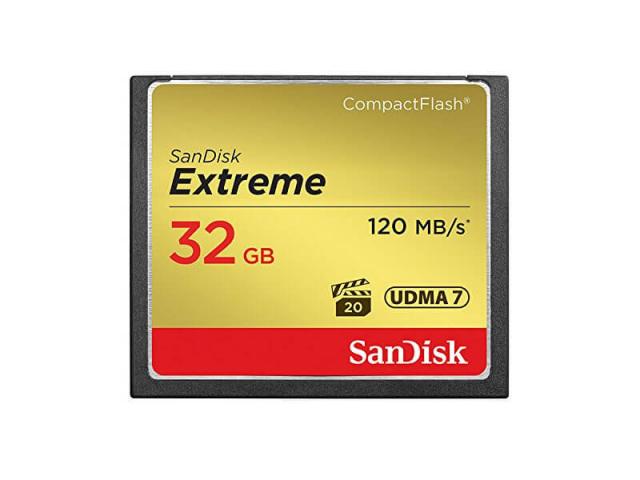 Memory card  SANDISK Extreme Compact flash, 32GB 