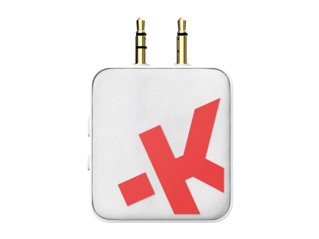 Аудио адаптер Skross, 3.5 mm jack към Bluetooth, Бял 