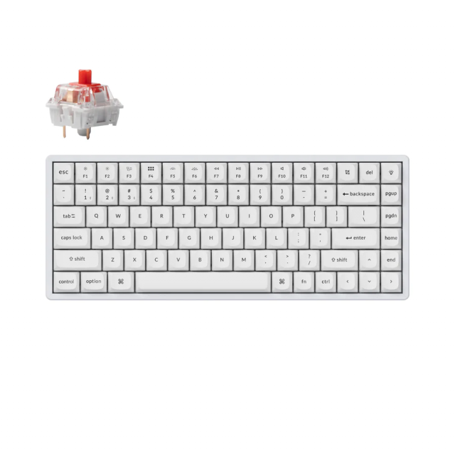 Геймърска механична клавиатура Keychron K2 Pro White QMK/VIA - K2P-P1 