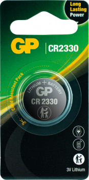 Lithium Button Battery GP CR-2330 3V  1 pcs in blister /price for 1 battery/