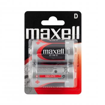 Zinc mangan battery MAXELL  R20   2 pcs.  1.5V