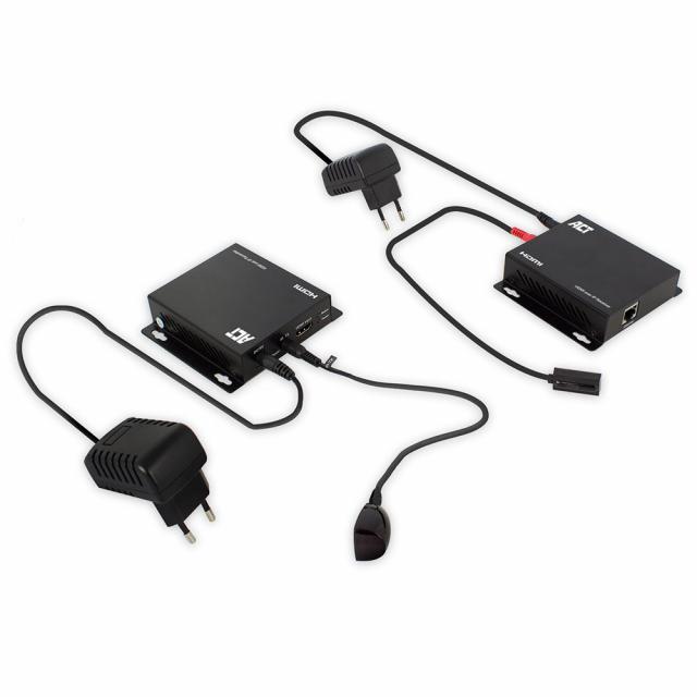 HDMI Extender (усилвател) ACT AC7850, 1080p @ 60Hz, 100 м, Комплект 