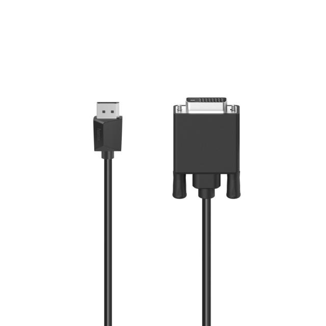 Hama Video Cable, DisplayPort Plug - DVI Plug, Ultra-HD 4K, 1.50 m 