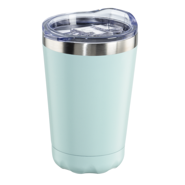 Xavax Thermal Mug, 270 ml, Insulated Mug To Go with Drinks Opening, pastel blue 