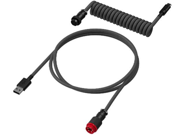 HyperX USB-C Coiled Cable Gray-Black 