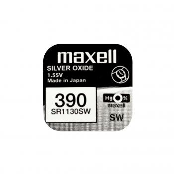 Бутонна батерия сребърна MAXELL SR1130 SW /AG10/ 389/390/  1.55V