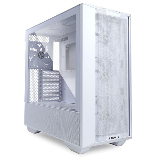 Кутия Lian-Li LANCOOL III Mid-Tower, Tempered Glass, Бяла 