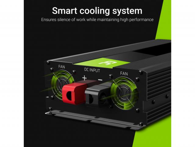 Inverter GREEN CELL 24V/1500W Pure sine wave 