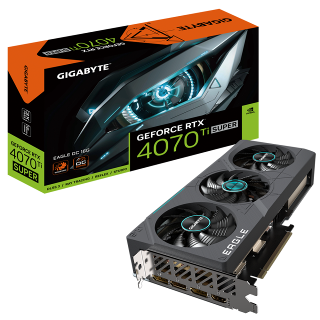 Видео карта GIGABYTE RTX 4070 TI SUPER EAGLE OC 16GB GDDR6X 