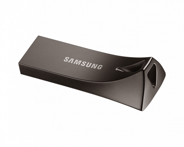 Samsung USB Flash Drive BAR Plus, 128GB, USB-A, Titanium Gray 