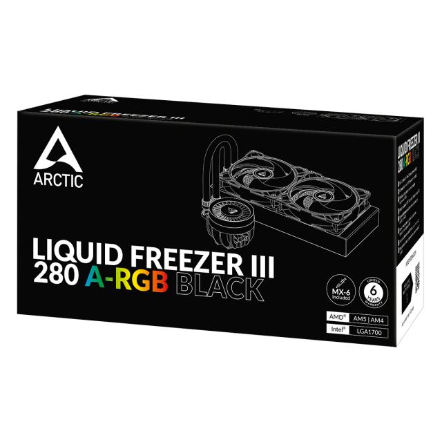 Охладител за процесор Arctic Liquid Freezer III 280 Black A-RGB 