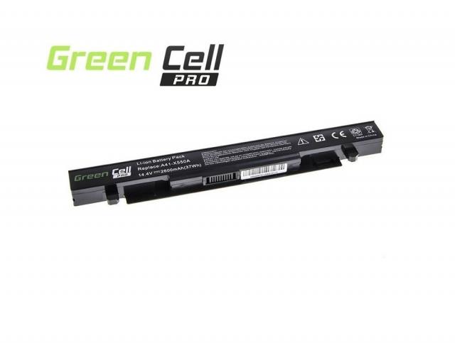 Laptop Battery for A450 A550 R510 R510CA X550 X550CA X550CC X550VC 2600mAh A41-X550A 14.4V 2600mAh GREEN CELL 