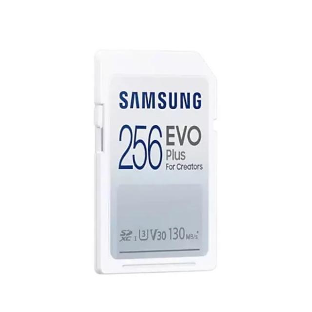 Карта памет Samsung EVO Plus, SD Card, 256GB, Бяла 