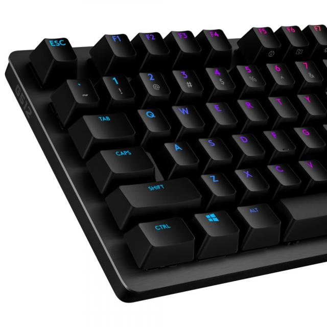 Геймърска механична клавиатура Logitech G512 Carbon GX Red Linear 