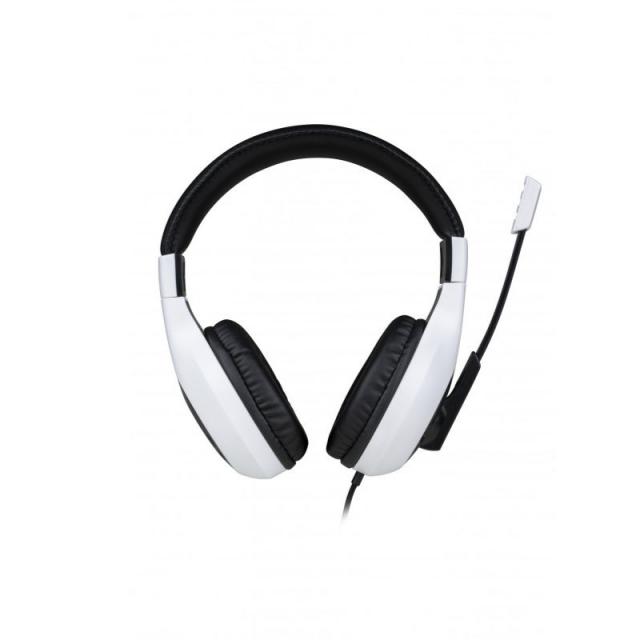 Геймърски слушалки Nacon Bigben PS5 Official Headset V1 White, Микрофон, Бял 