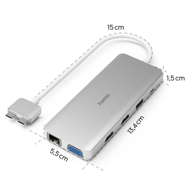 USB-C Hub, "Connect2Mac", Apple MacBook Air & Pro, 12 ports, 200133 