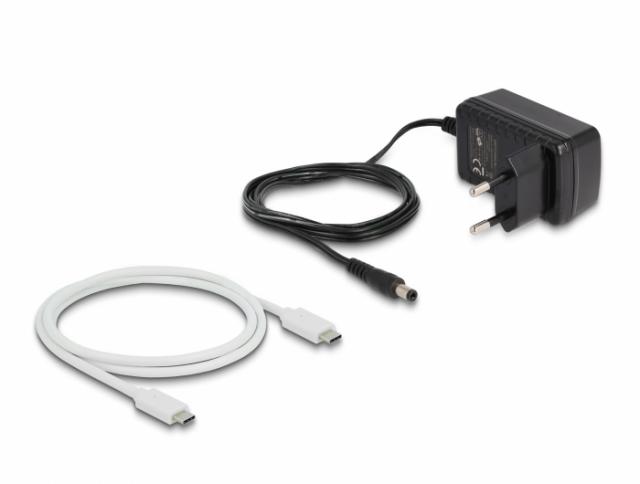 Delock M.2 Docking Station for 2 x M.2 NVMe PCIe SSD with Clone function 