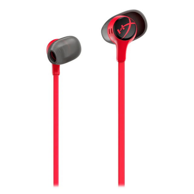 Геймърски слушалки тапи с микрофон HyperX Cloud Earbuds II Red 