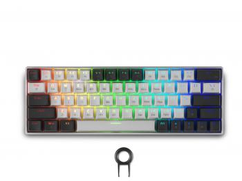 Gaming Wireless Keyboard Spartan Gear Pegasus 2 RGB White/Grey