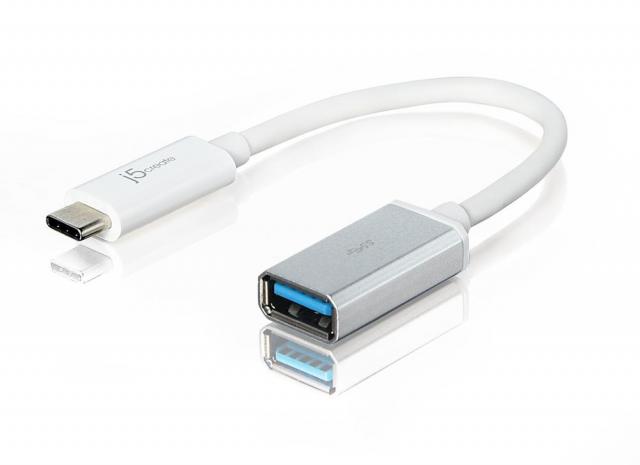 Адаптер  j5create JUCX05, USB-C 3.1 мъжко - USB-A женско 5Gb/s, 90см 