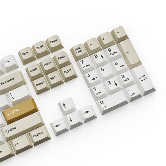 Капачки за механична клавиатура Keychron Cherry Profile Double - Shot PBT Full Set 219 Keycaps - Camel 