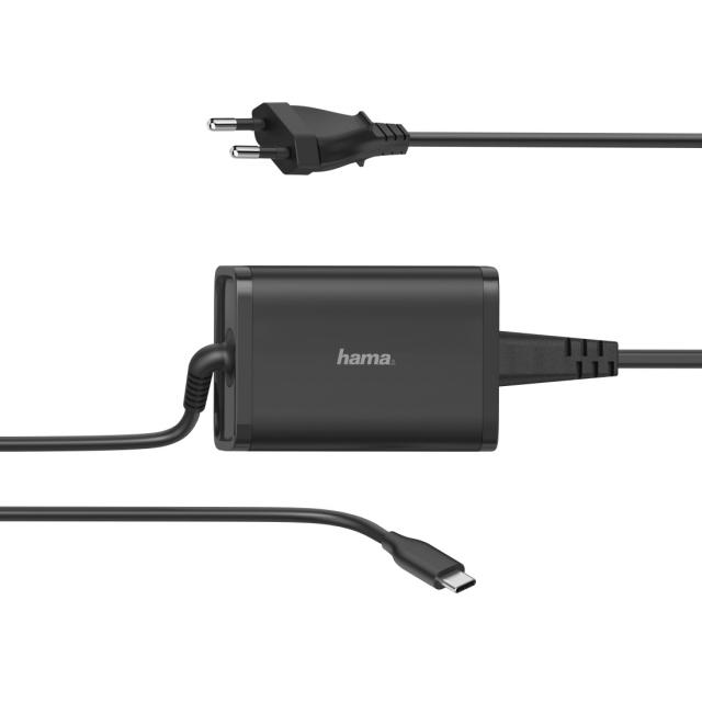 Hama Universal USB-C Power Supply Unit, Power Delivery (PD), 5-20V/65W 