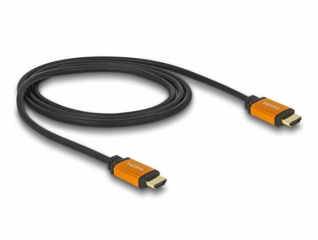 Кабел Delock High Speed, HDMI мъжко - HDMI мъжко, 48 Gbit/s, 8K 60 Hz, 1 м 