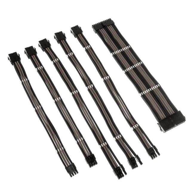 Sleeved Extension Cable Kit Kolink Core, Black/Gunmetal 