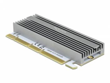 Delock PCI Express x16 (x1 / x4 / x8) Card to 1 x NVMe M.2 Key M with LED illumination