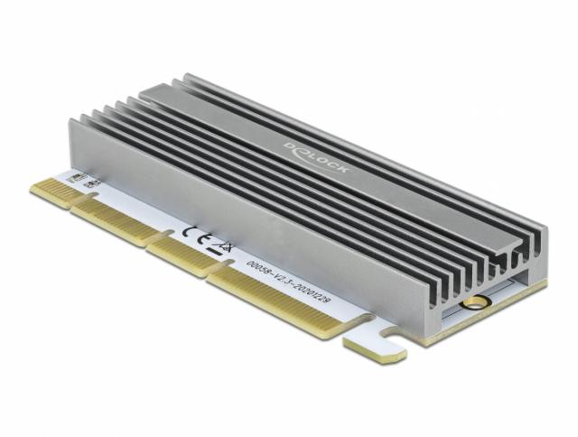 PCI Express x16 (x1 / x4 / x8) карта Delock, за M.2 NVMe M.2 Key M, RGB LED 