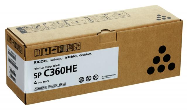 Toner Cartridge Ricoh SPC360HE, 7000 p, Black 