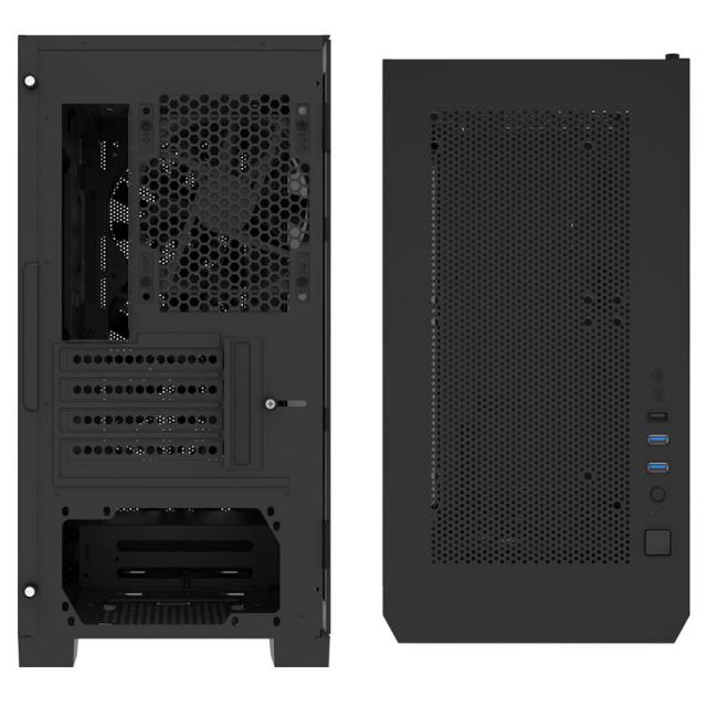 Кутия MONTECH AIR 100 ARGB, TG, Micro-ATX, Черна 