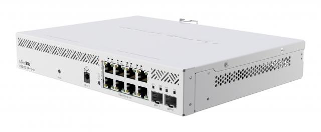 Суич MikroTik CSS610-8P-2S+IN, 8 x Gigabit Ethernet ports, 2 x SFP 