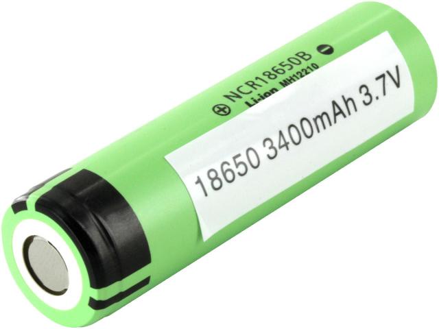 Rechargeable Battery PANASONIC 18650 NCR18650-B, 3400mAh, Li-ion 