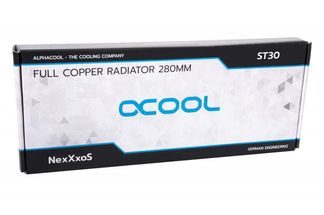 Alphacool NexXxoS ST30 Full Copper 280mm Radiator V.2 - White Special Edition 