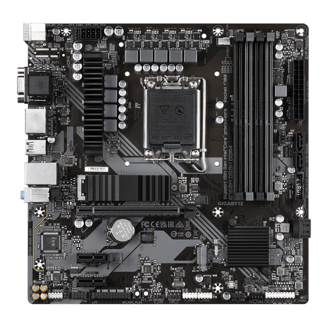 Дънна платка GIGABYTE B760M DS3H, socket 1700, ATX 