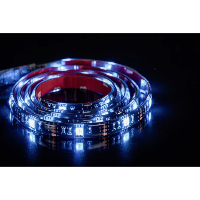 Hama USB LED Light Strip with Integrated Control Unit, RGB, 1 m, 12 Pcs. in Disp 