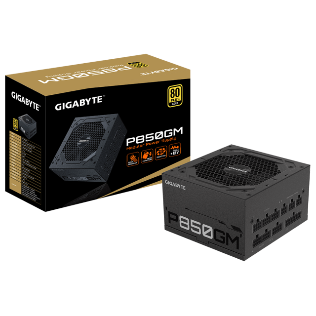 Power Supply Gigabyte P850GM, 850W 80+ GOLD Modular 