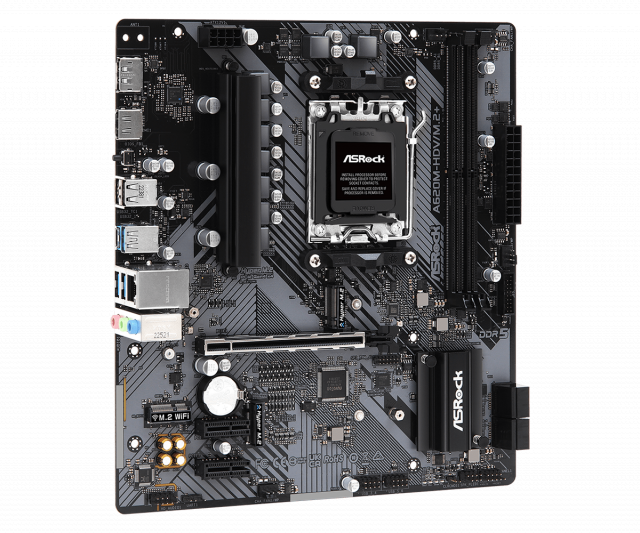 Дънна платка ASROCK A620M-HDV M.2+, Socket AM5, mATX 