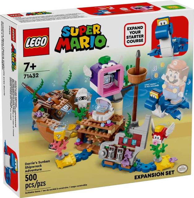 LEGO Super Mario - Dorrie's Sunken Shipwreck Adventure Expansion Set - 71432 