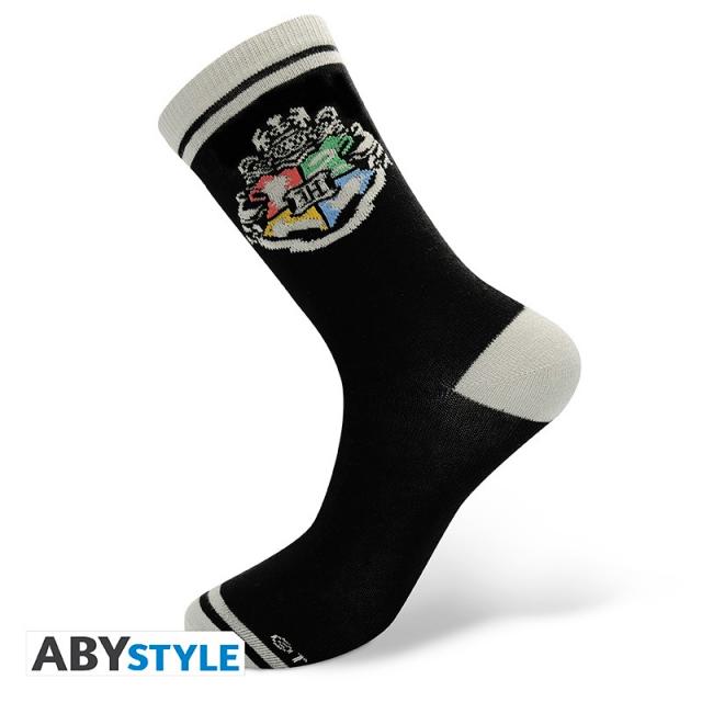 ABYSTYLE HARRY POTTER Socks Black & Grey Hogwarts 